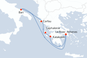 Itinéraire : Méditerranée & mers adjacentes