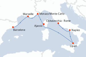 Itinéraire : Méditerranée & mers adjacentes