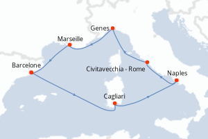 Itinéraire : Méditerranée & mers adjacentes