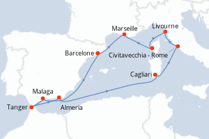 Itinéraire : Méditerranée & mers adjacentes