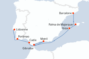 Itinéraire : Méditerranée & mers adjacentes