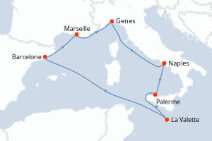 Itinéraire : Méditerranée & mers adjacentes