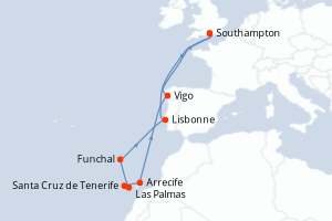 Itinéraire : Europe du Nord & Atlantique NE