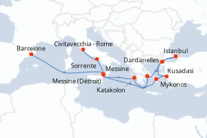 Itinéraire : Méditerranée & mers adjacentes