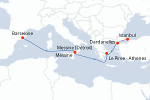 Itinéraire : Méditerranée & mers adjacentes