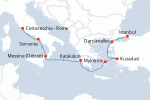 Itinéraire : Méditerranée & mers adjacentes