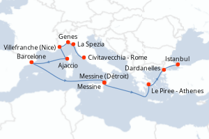 Itinéraire : Méditerranée & mers adjacentes