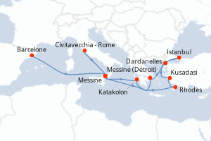 Itinéraire : Méditerranée & mers adjacentes