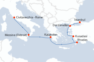 Itinéraire : Méditerranée & mers adjacentes
