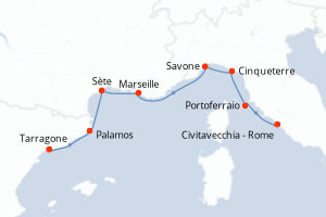 Itinéraire : Méditerranée & mers adjacentes