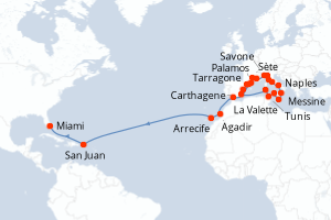 Itinéraire : Méditerranée & mers adjacentes