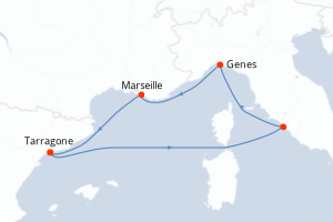 Itinéraire : Méditerranée & mers adjacentes