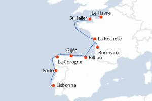 Itinéraire : Europe du Nord & Atlantique NE