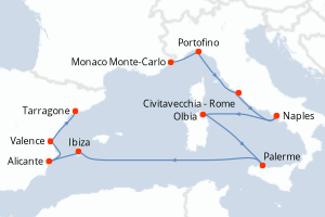 Itinéraire : Méditerranée & mers adjacentes
