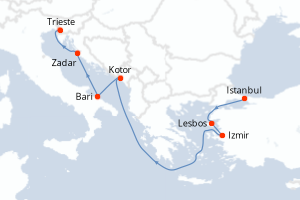 Itinéraire : Méditerranée & mers adjacentes