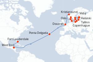 Itinéraire : Europe du Nord & Atlantique NE