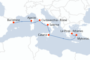 Itinéraire : Méditerranée & mers adjacentes