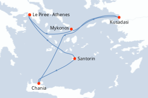 Itinéraire : Méditerranée & mers adjacentes