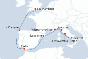 Itinéraire : Méditerranée & mers adjacentes