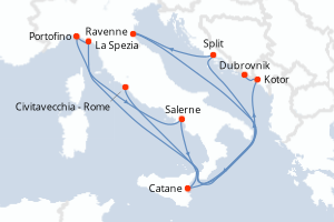 Itinéraire : Méditerranée & mers adjacentes