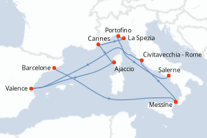 Itinéraire : Méditerranée & mers adjacentes