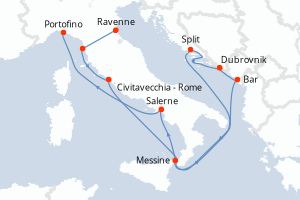 Itinéraire : Méditerranée & mers adjacentes