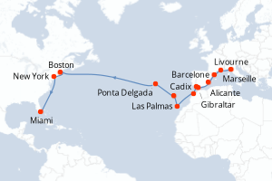 Itinéraire : Méditerranée & mers adjacentes