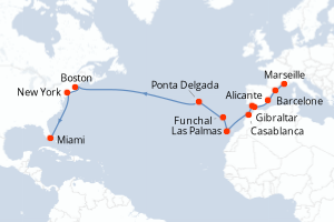 Itinéraire : Méditerranée & mers adjacentes