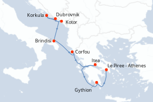 Itinéraire : Méditerranée & mers adjacentes