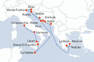 Itinéraire : Méditerranée & mers adjacentes