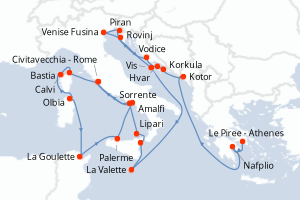 Itinéraire : Méditerranée & mers adjacentes