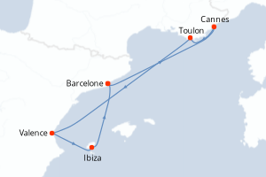 Itinéraire : Méditerranée & mers adjacentes