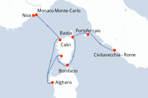 Itinéraire : Méditerranée & mers adjacentes