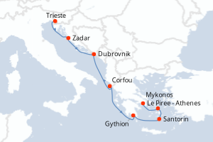 Itinéraire : Méditerranée & mers adjacentes