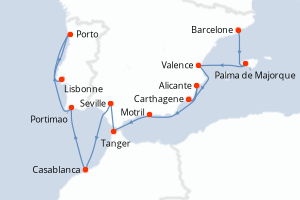 Itinéraire : Méditerranée & mers adjacentes