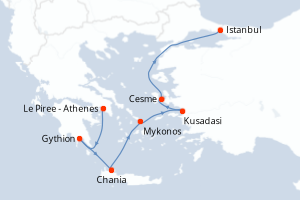 Itinéraire : Méditerranée & mers adjacentes