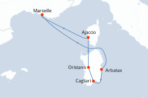 Itinéraire : Méditerranée & mers adjacentes