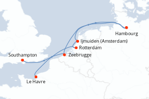 Itinéraire : Europe du Nord & Atlantique NE