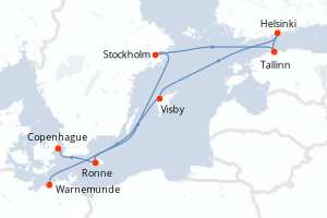 Itinéraire : Europe du Nord & Atlantique NE