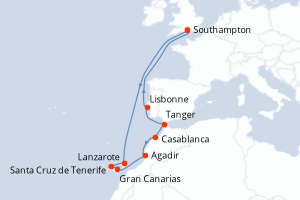 Itinéraire : Europe du Nord & Atlantique NE