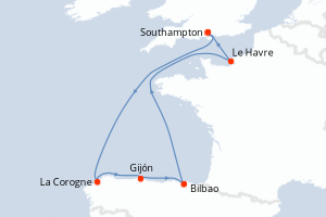 Itinéraire : Europe du Nord & Atlantique NE