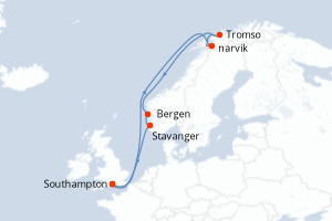 Itinéraire : Europe du Nord & Atlantique NE