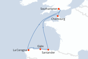 Itinéraire : Europe du Nord & Atlantique NE