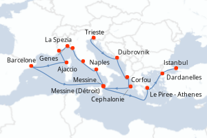 Itinéraire : Méditerranée & mers adjacentes