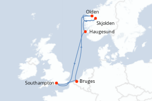Itinéraire : Europe du Nord & Atlantique NE