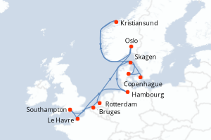 Itinéraire : Europe du Nord & Atlantique NE