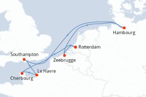 Itinéraire : Europe du Nord & Atlantique NE
