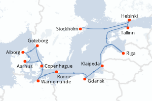Itinéraire : Europe du Nord & Atlantique NE