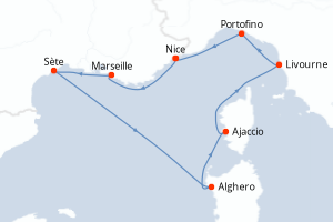 Itinéraire : Méditerranée & mers adjacentes