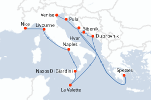 Itinéraire : Méditerranée & mers adjacentes